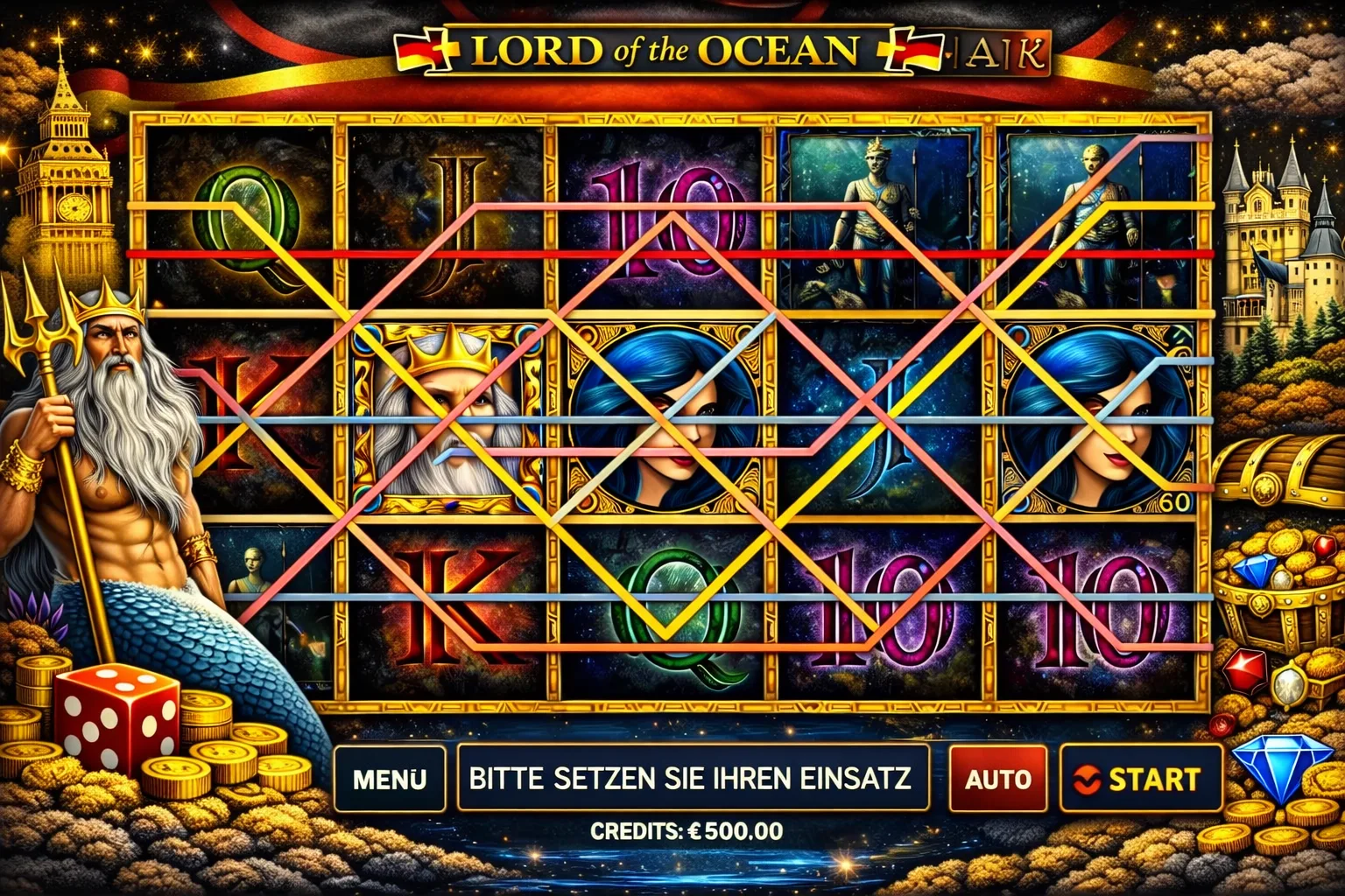 Wichtige Funktionen im Lord of the Ocean Slot